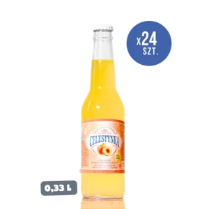 Celestynka napój gazowany o smaku brzoskwiniowym — w szkle 0,33 l × 24