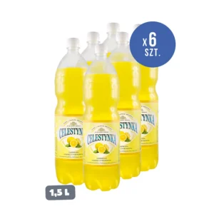 Celestynka napój gazowany o smaku cytrynowym — PET 1,5 l × 6