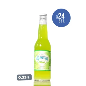 Celestynka napój gazowany o smaku kiwi — w szkle 0,33 l × 24