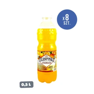 Celestynka napój gazowany o smaku pomarańczowym — PET 0,5 l × 8