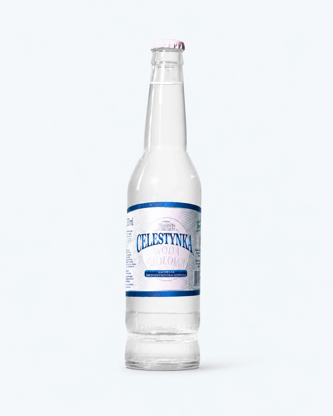 Celestynka woda gazowana – butelka szklana