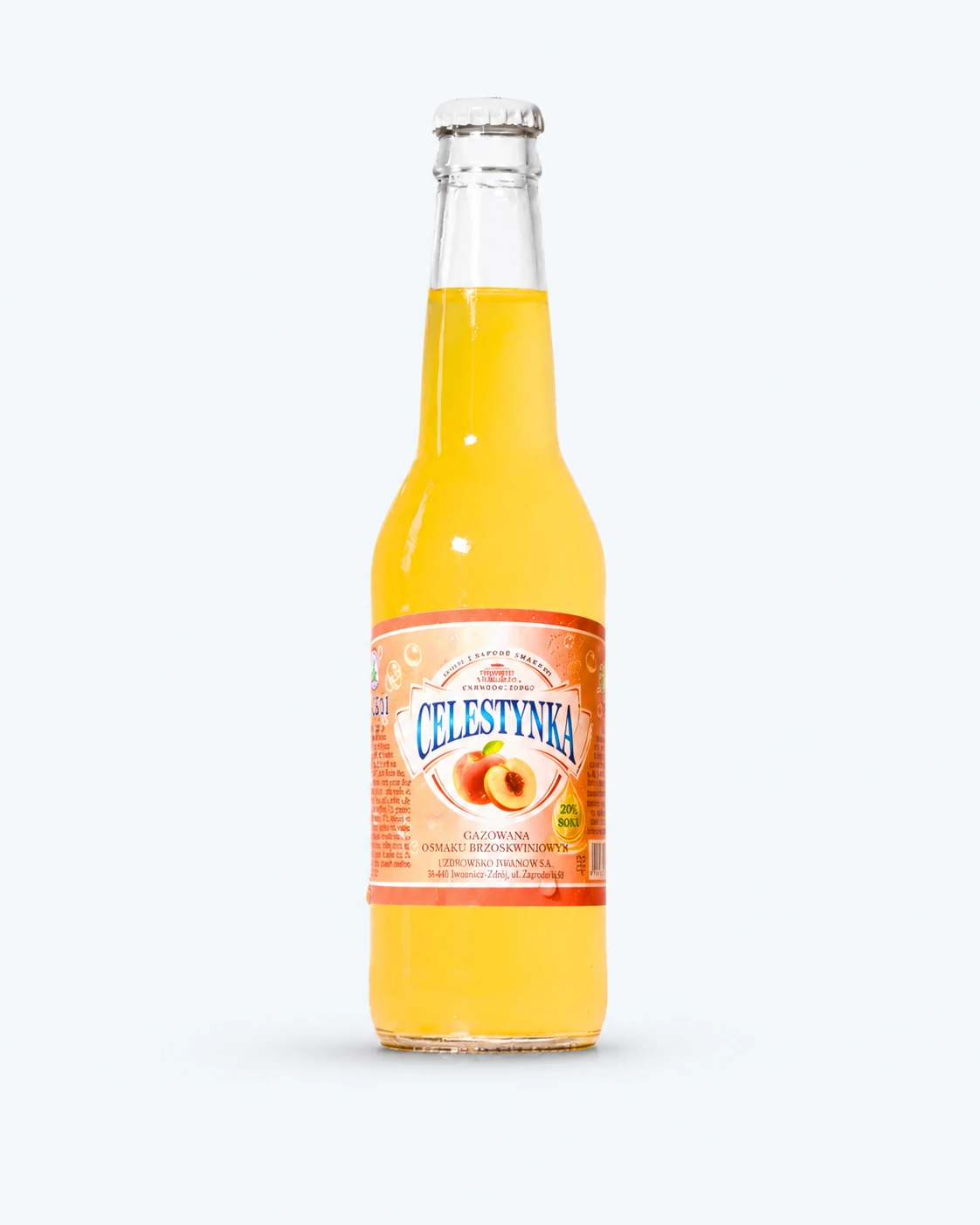 Celestynka brzoskwinia – butelka szklana