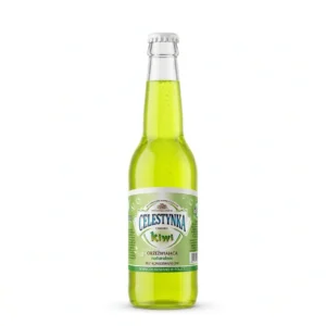 Celestynka napój gazowany o smaku kiwi – butelka szklana 0,33 l