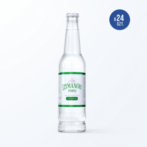 Rymanów Zdrój sparkling mineral water in a 0.33 L returnable glass bottle, case of 24